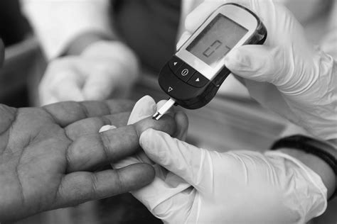 Having your blood glucose checked: HbA1c .